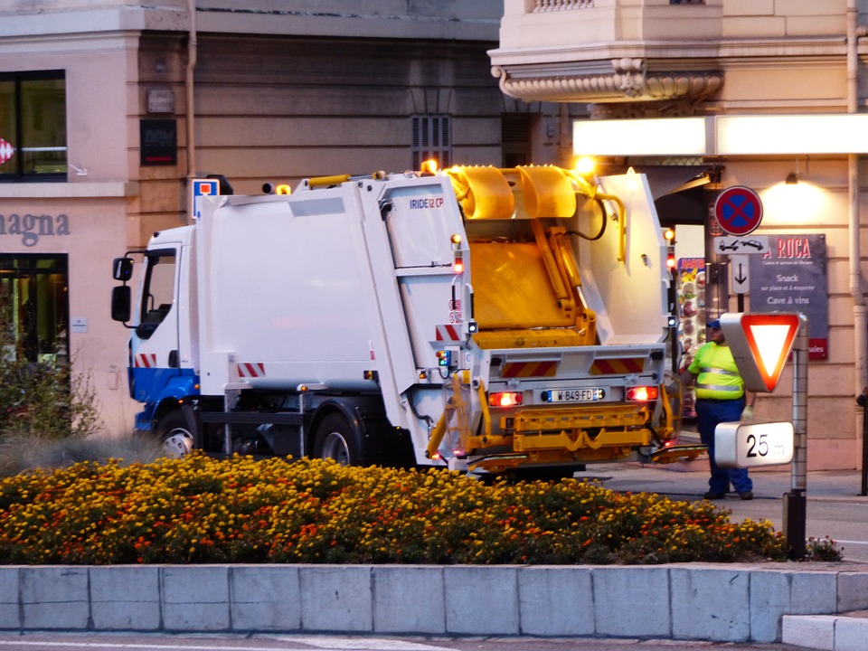 Street Cleaning, Garbage Disposal, Monaco, Truck
